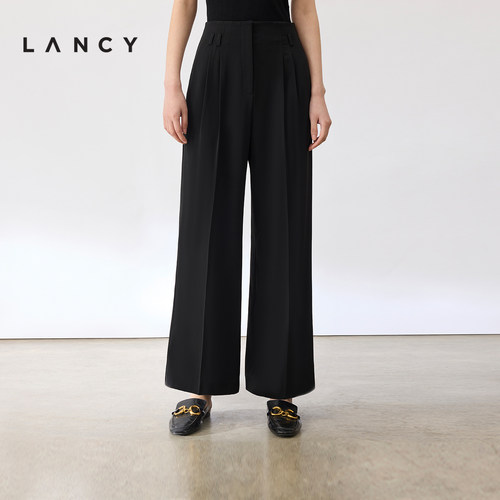 夏季西裤LANCY时尚阔腿直筒