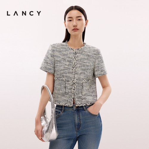 手工织带 口袋设计 短款造型