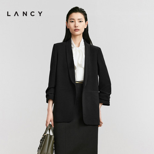 春季长袖醋酸LANCY通勤