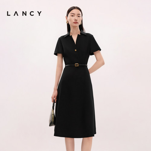 POLO领型 定制纽扣 装饰腰带