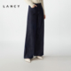朗姿2025冬季 新款 莱赛尔棉阔腿高腰水洗牛仔裤 LANCY 女秋休闲长裤