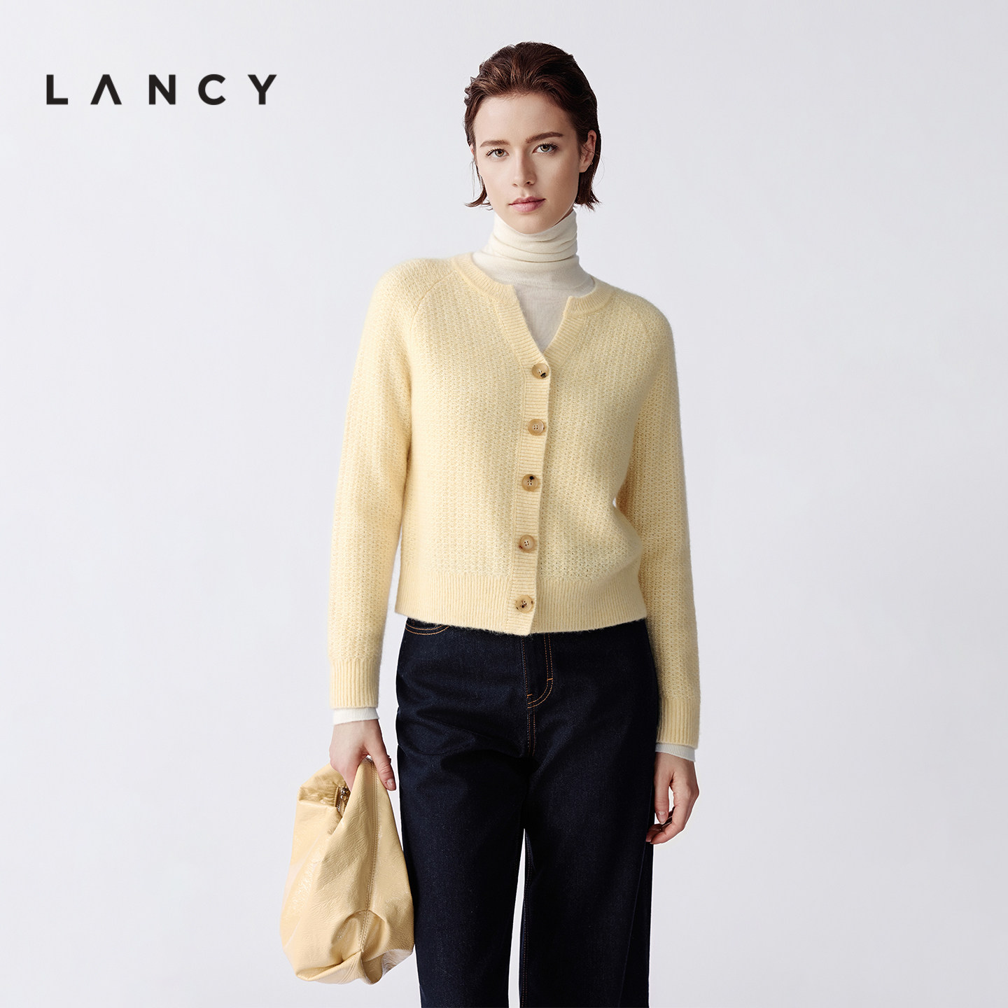 翻花组织 燕尾领型 雅致罗纹