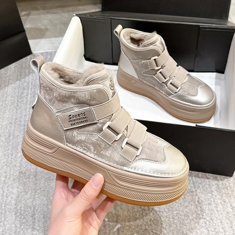 雪地靴女冬季厚底短靴保暖棉鞋