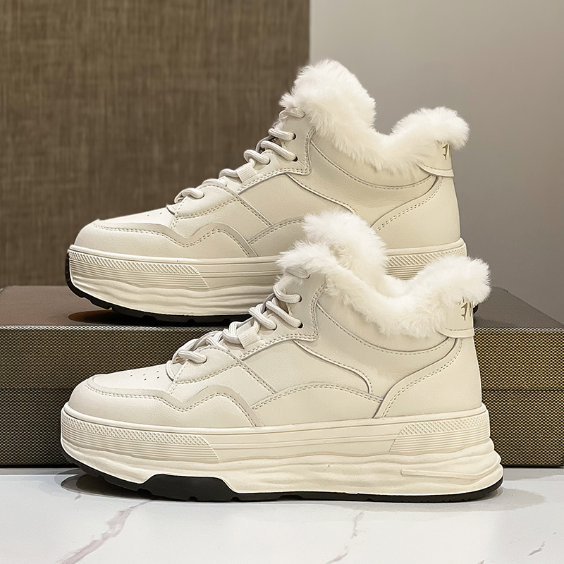 雪地靴女冬季加绒加厚保暖棉鞋