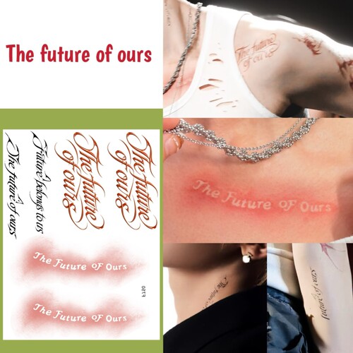 侯明昊纹身贴属于我们的The future of ours演唱会应援彩色防水女