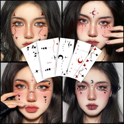 儿童万圣节创意修女妆容南瓜贴纸