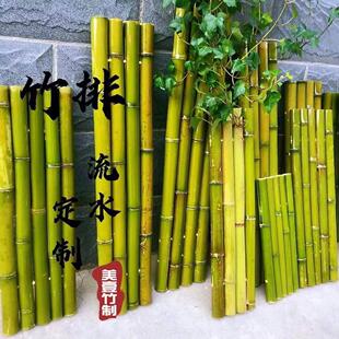 鱼缸流水板竹排板流水摆件小竹排垫婚礼花艺竹排架造景摆盘茶垫.