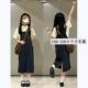 小个子可爱日系宽松显瘦吊带裙中长款 牛仔背带裙女夏季 2024年新款