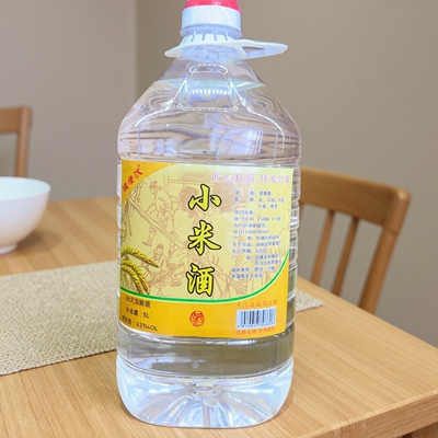 传统工艺小米酒5L装农家酿造大桶装家用白酒