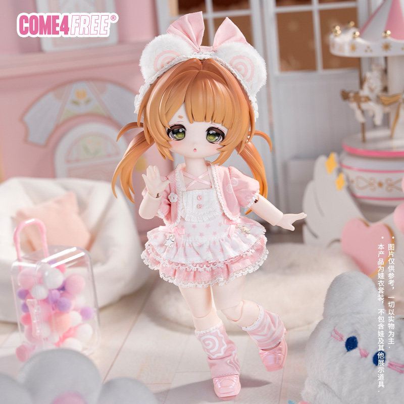 thumbnail for COME4FREE Daily Series [Fish Board] 6-point BJD doll dress movable figure OB11