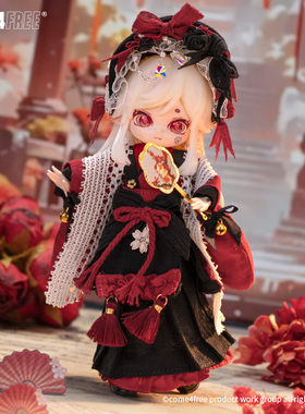 COME4FREE【甜品系列】樱桃慕斯娃衣12分OB11玩偶BJD裙子公仔衣服