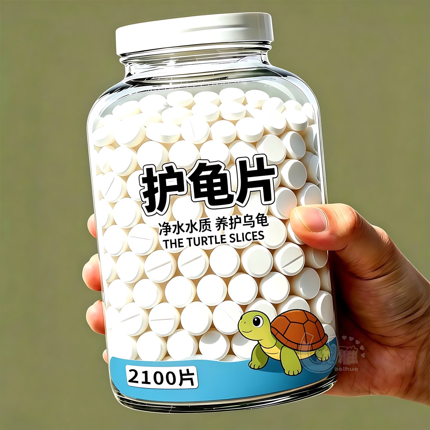 泡缸护龟片温和配方改善水体环境