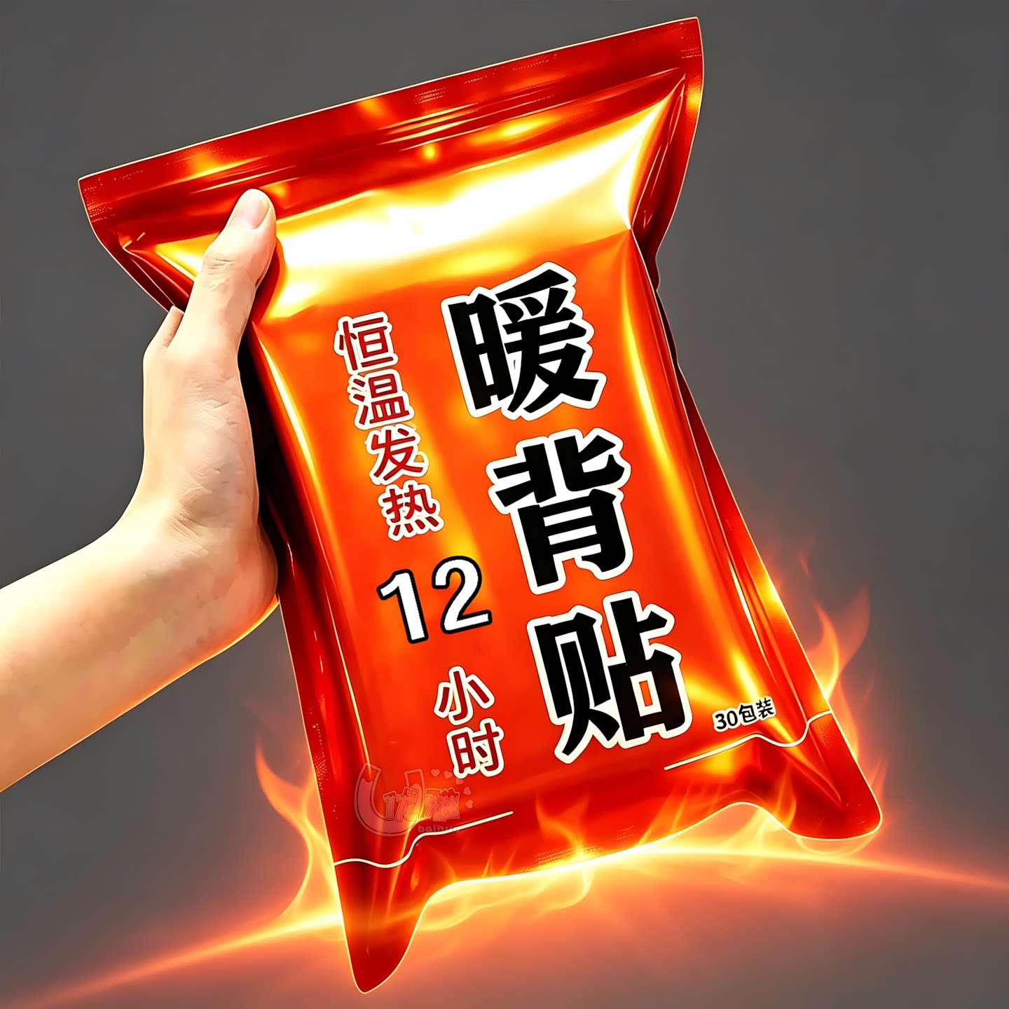 蒸汽暖背贴一次性背部热敷贴办公久坐居家透气亲肤后背温敷暖贴