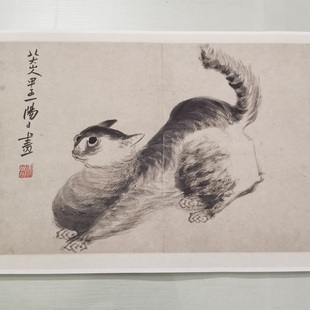 八大山人朱耷 杂画册 复古书画水墨花鸟国画真迹微喷仿古装裱装饰