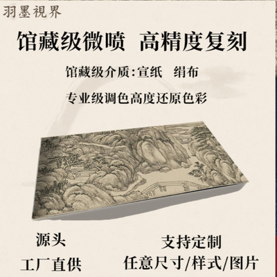 清王原祁竹溪松岩图名家真迹