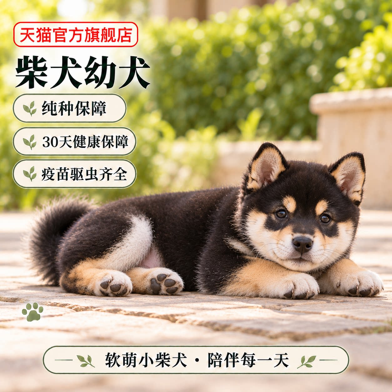 长不大短毛狗狗崽赤色黄色精品