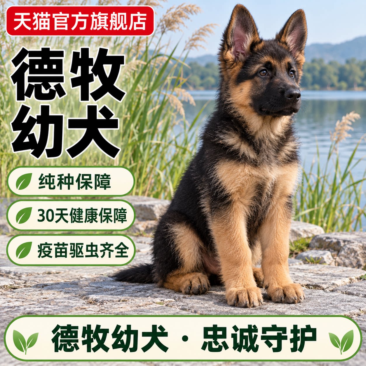 纯种德牧幼犬警犬活体宠物狗高智商狗狼狗大型犬家养猛犬真狗看家