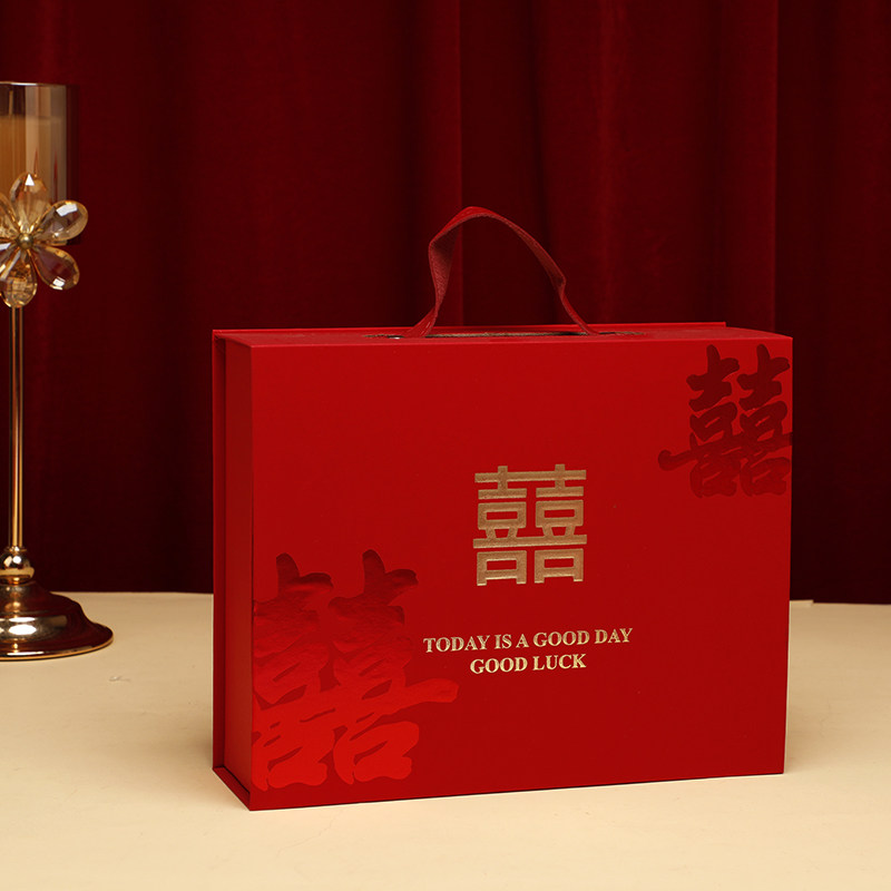 新款结婚喜糖伴手礼盒简约中式订婚伴手礼包装盒盒不用折叠喜糖盒,节庆用品/礼品,糖盒/糖盒配件,淘宝优惠券,粉丝福利购,淘宝优惠卷