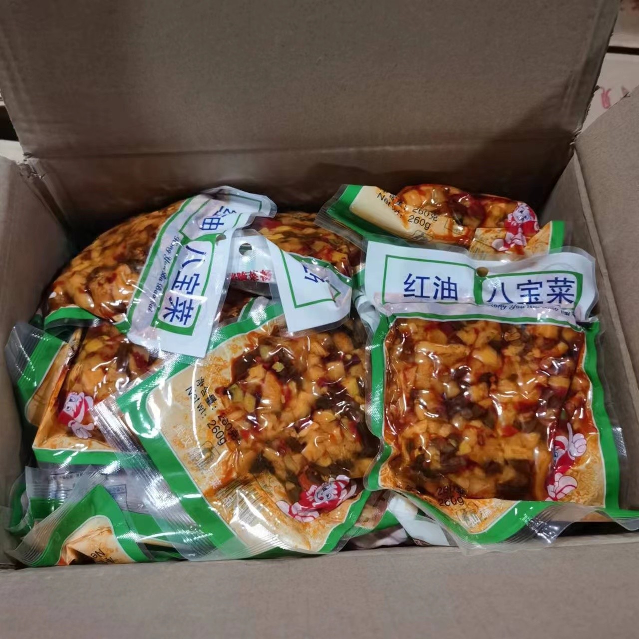 柳仙红油八宝菜包装即食下饭菜香辣红油萝卜丁酱菜佐餐配粥小菜