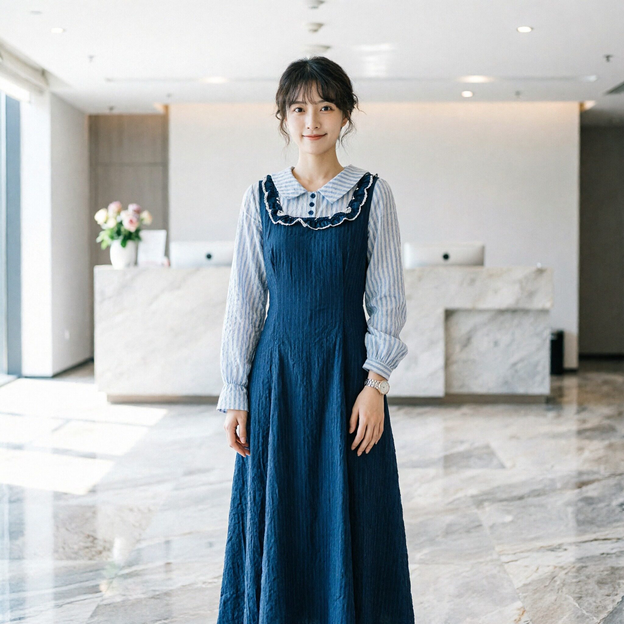 【海岛绝美】2025秋款法式气质蕾丝裙子连衣裙女学院风收腰长裙