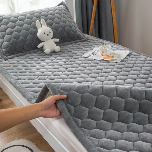 防静电牛奶绒床垫宿舍学生床褥子