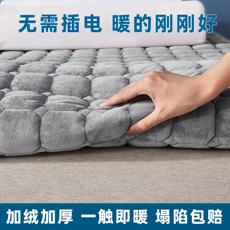 宿舍学生加厚牛奶绒床垫褥子冬季