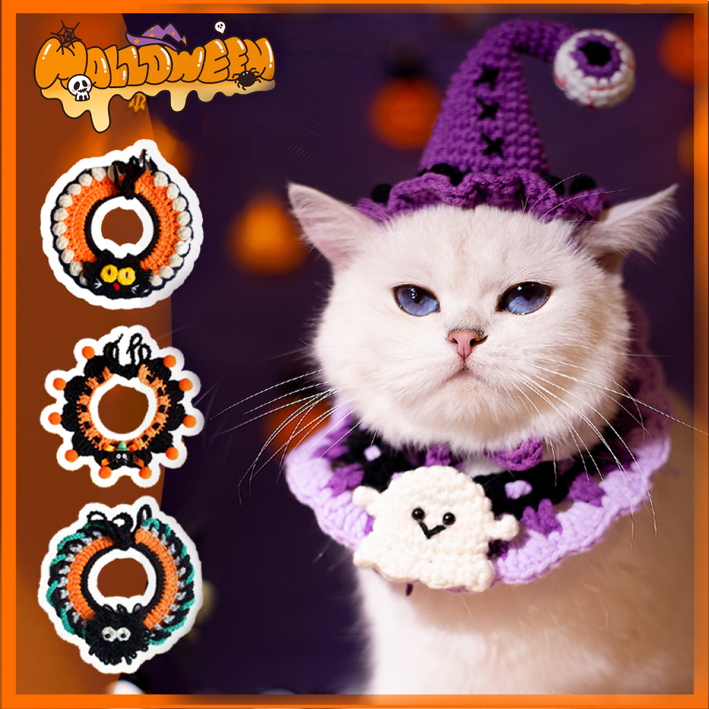 万圣节装饰围脖猫咪狗狗搞怪装扮