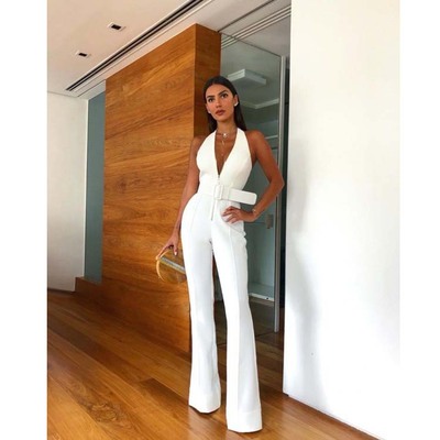 WhitebelJumps无袖腰带气质