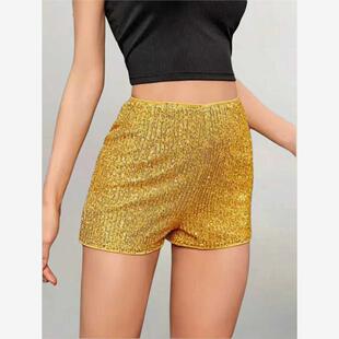 shorts夜店修身 Women nightclub sequin 女 酒吧舞台表演短裤