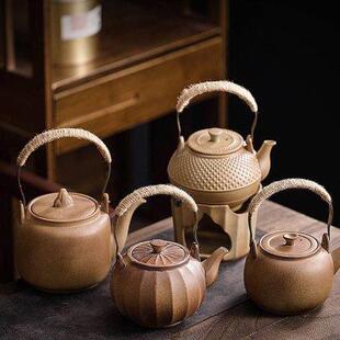 围炉煮茶工具煮茶全套配件家用室内粗陶茶壶烧水温茶壶泡茶器茶具