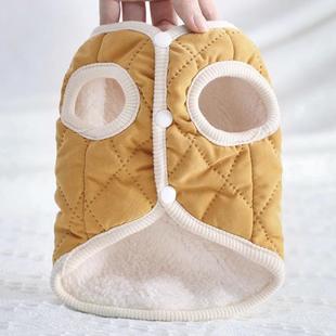 宠物狗泰迪专用冬天狗衣服2023新款 棉衣背心 冬季 加厚棉袄冬装
