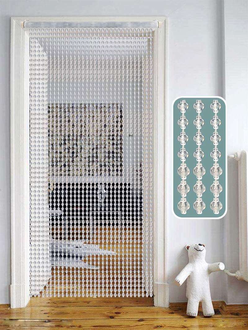 夏季门帘外用门帘夏季防蚊 串珠珠珠帘子 门帘夏季防蚊 家用水晶