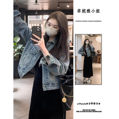 #NOHASHTAG复古港风牛仔短外套