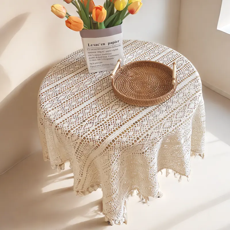 复古镂空茶几布艺桌布防尘盖布