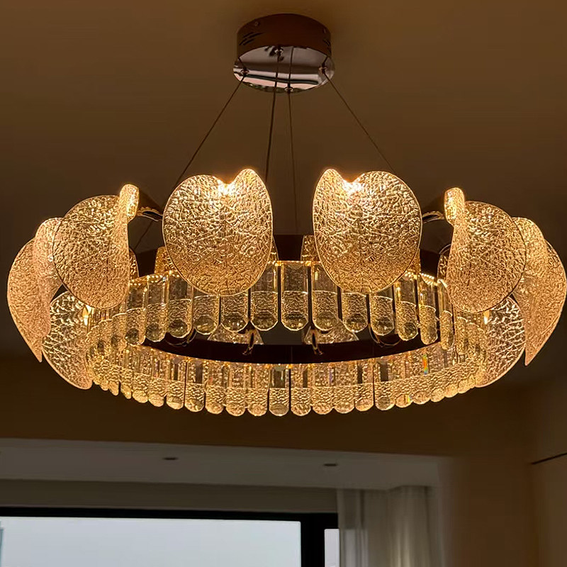 轻奢客厅吊灯设计师高端大气loft复式挑高吊灯楼中楼水晶灯吸顶灯,家装灯饰光源,客厅吊灯,淘宝优惠券,粉丝福利购,淘宝优惠卷