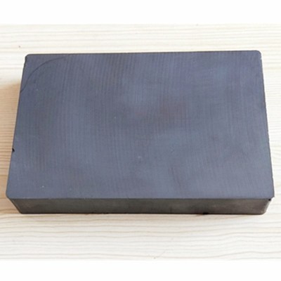 铁氧体普磁黑色方块磁铁吸铁石150X100X25除铁器带孔16mm一片包邮