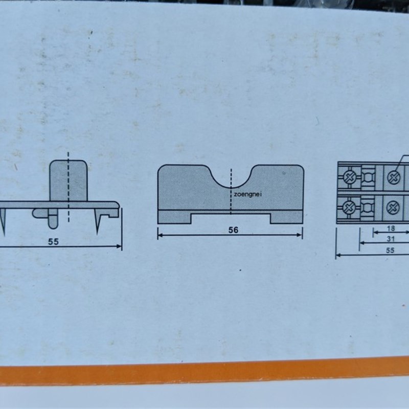导轨卡轨式 玻璃管保险丝盒 单联FSy-101 6*30MM 熔断器座10A带灯