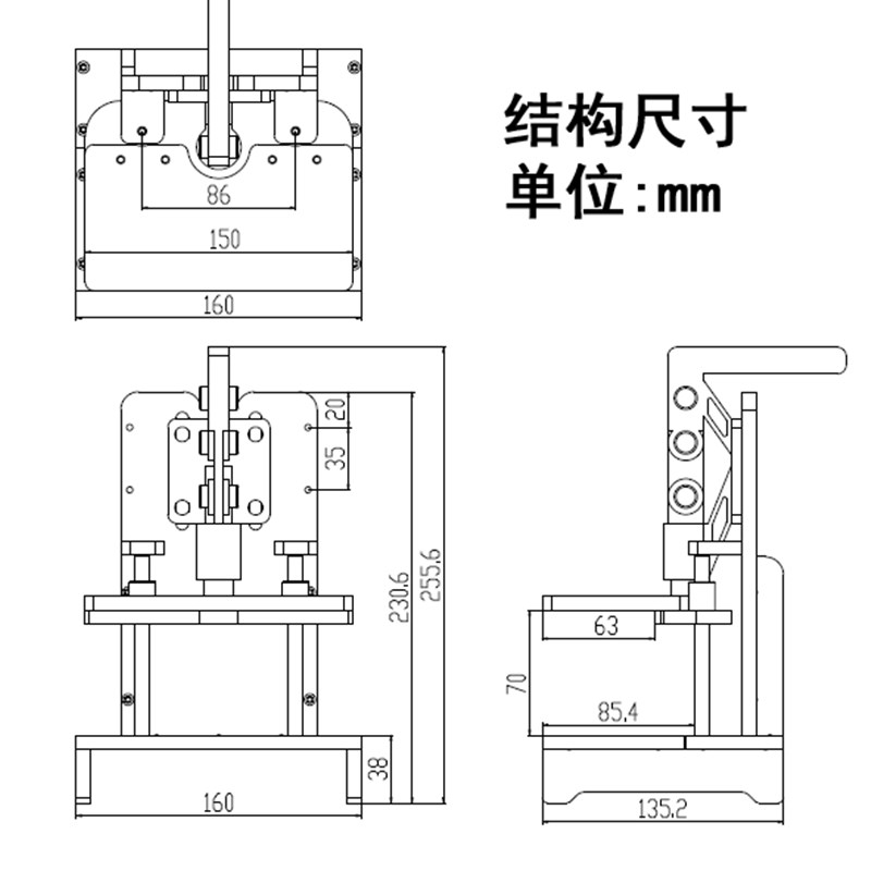 采购产品黑色测试空架,15080b胚胎架,Pcb测试通用测试架图片
