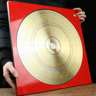 18寸八尺大罗盘高精度专业三元三合综合盘中式玄关摆件客厅初学者