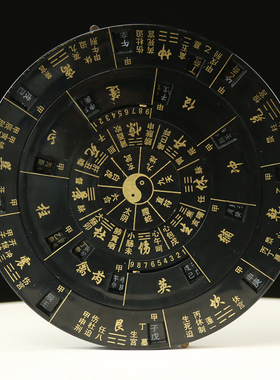 奇门罗盘活盘易经活解转盘随身携带风水盘高精度综合五行八卦
