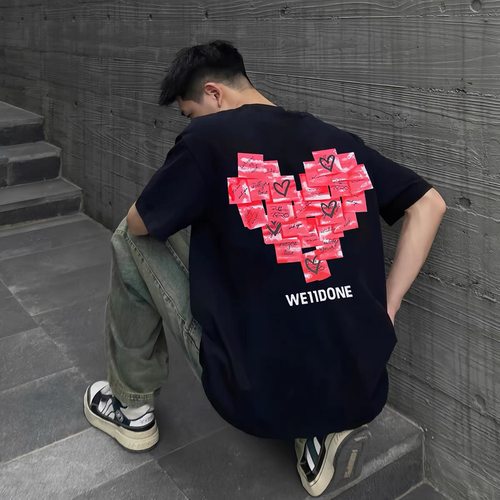 正品we11done小众潮牌短袖T恤