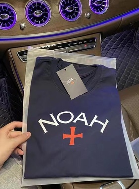 NOAH PRC十字架藏青色短袖T恤男宽松ins小众潮牌美式高街纯棉情侣