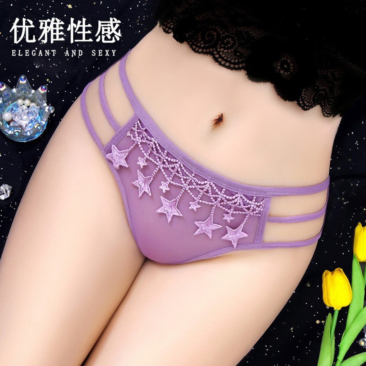 性感镂空低腰舒适纯欲三角裤