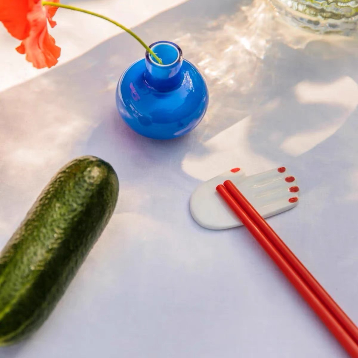 FQR LIVING比利时Serax PAOIA NAVONE好运连连陶瓷手筷架筷托摆件