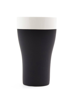 FQRLIVING Citiesocial手工制作渐变黑白质感陶瓷啤酒杯 咖啡杯