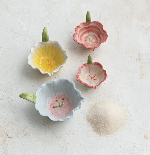 FQR LIVING丹麦Bloomingville手工制作雕刻绘画陶器花形准备碗