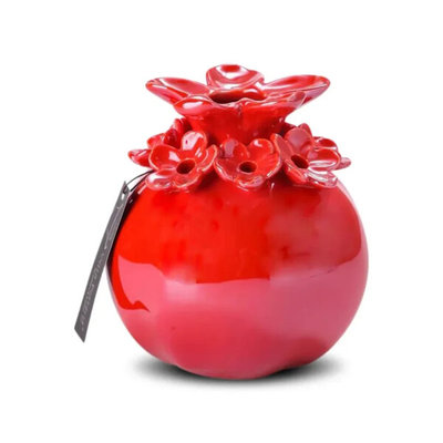 FQR LIVING荷兰Melting Pot  patricia手工制作红色立体花朵花瓶