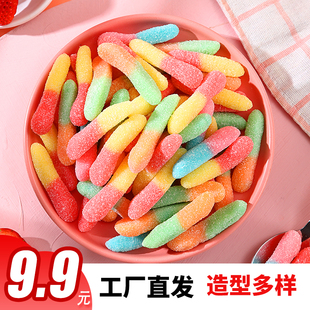 酸沙糖果零食网红爆款酸糖散装酸砂水果软糖奖励学生儿童橡皮糖