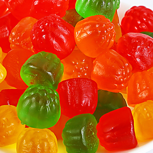 杨梅糖果零食散装网红爆款儿童水果软糖橡皮糖自选酸砂混合