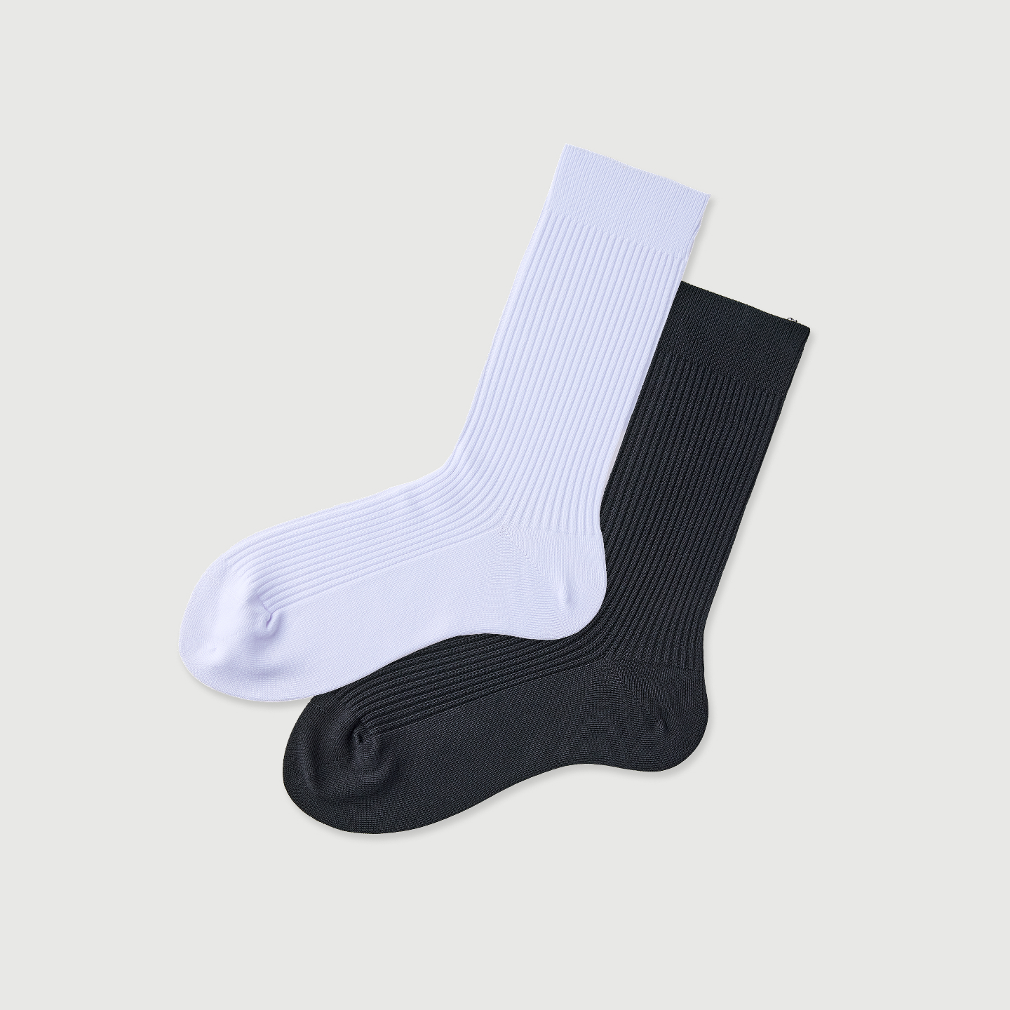 纯色简约基础纯色抽条棉质男士中筒袜子百搭舒适透气吸汗运动袜
